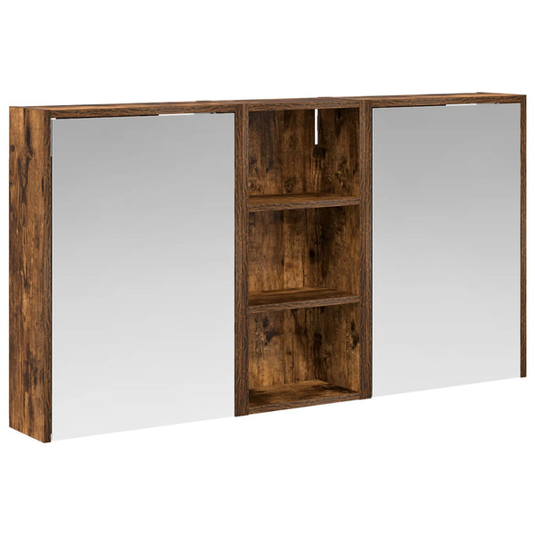 Kylpyhuoneen kaappisetti 3 kpl 116 x 16 x 62,5 cm Tekninen puu