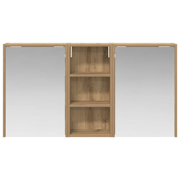 Kylpyhuoneen kaappisetti 3 kpl 116 x 16 x 62,5 cm Tekninen puu