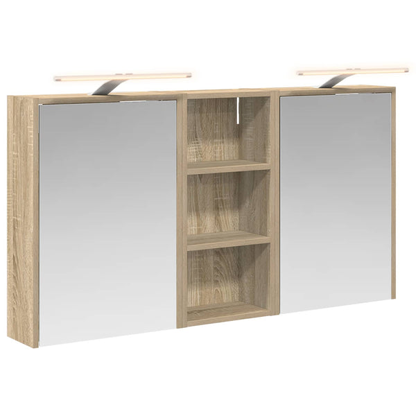Kylpyhuoneen kaappisetti 3 kpl 116 x 16 x 62,5 cm Tekninen puu