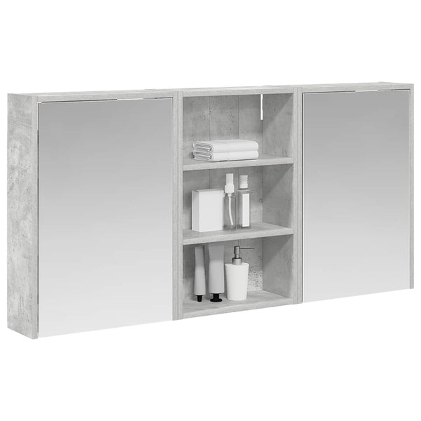 Kylpyhuoneen kaappisetti 3 kpl 126 x 16 x 62.5 cm Tekninen puu