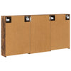 Kylpyhuoneen kaappisetti 3 kpl 126 x 16 x 62.5 cm Tekninen puu