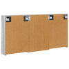 Kylpyhuoneen kaappisetti 3 kpl 126 x 16 x 62.5 cm Tekninen puu