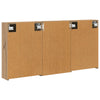 Kylpyhuoneen kaappisetti 3 kpl 126 x 16 x 62.5 cm Tekninen puu