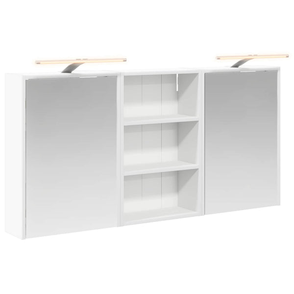 Kylpyhuoneen kaappisetti 3 kpl 126 x 16 x 62.5 cm Tekninen puu