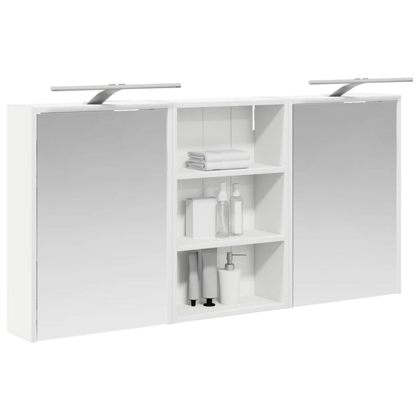 Kylpyhuoneen kaappisetti 3 kpl 126 x 16 x 62.5 cm Tekninen puu