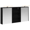 Kylpyhuoneen kaappisetti 3 kpl 126 x 16 x 62.5 cm Tekninen puu