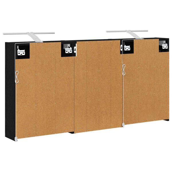 Kylpyhuoneen kaappisetti 3 kpl 126 x 16 x 62.5 cm Tekninen puu