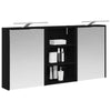 Kylpyhuoneen kaappisetti 3 kpl 126 x 16 x 62.5 cm Tekninen puu
