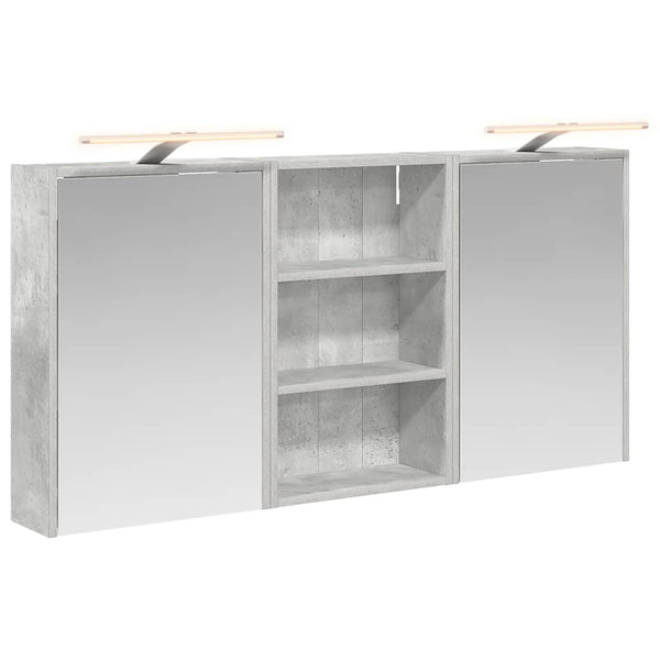 Kylpyhuoneen kaappisetti 3 kpl 126 x 16 x 62.5 cm Tekninen puu