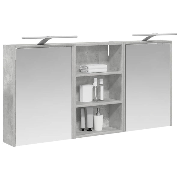 Kylpyhuoneen kaappisetti 3 kpl 126 x 16 x 62.5 cm Tekninen puu
