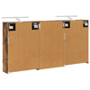 Kylpyhuoneen kaappisetti 3 kpl 126 x 16 x 62.5 cm Tekninen puu