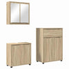 Kylpyhuonekalustesetti 3 kpl Sonoman tammi 72,5 x 36,5 x 100 cm