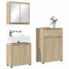 Kylpyhuonekalustesetti 3 kpl Sonoman tammi 72,5 x 36,5 x 100 cm