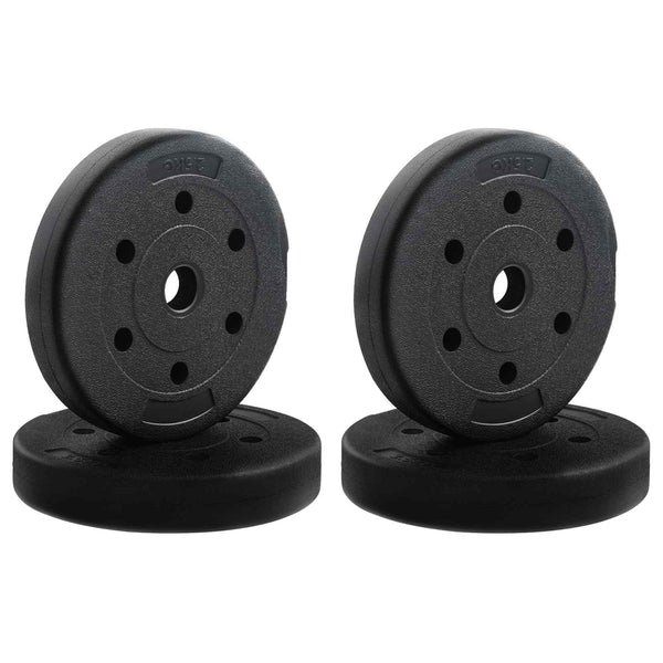 2-in-1 Musta ja punainen Käsipainosetti 121 x 19,5 x 19,5 cm