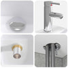 Kylpyhuonekalustesetti 2 kpl Betoninharmaa Tekninen puu