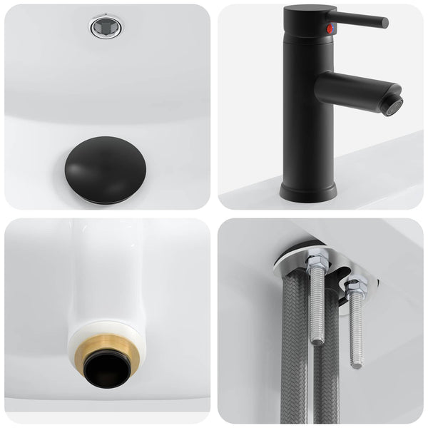 Kylpyhuonekalustesetti valkoinen 56 x 37,5 x 81 cm Tekninen puu