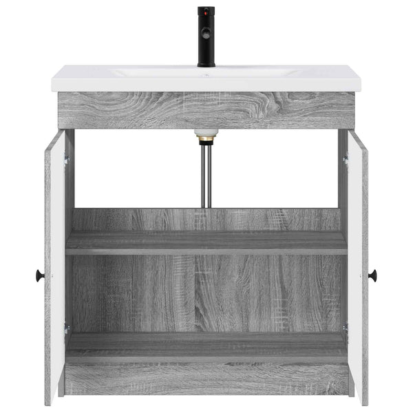 Kylpyhuonekalustesetti Harmaa Sonoma 78,5 x 37,5 x 81 cm