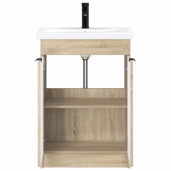 Kylpyhuonekalustesetti Sonoma-tammi 78,5 x 37,5 x 81 cm