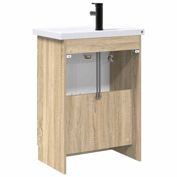 Kylpyhuonekalustesetti Sonoma-tammi 78,5 x 37,5 x 81 cm