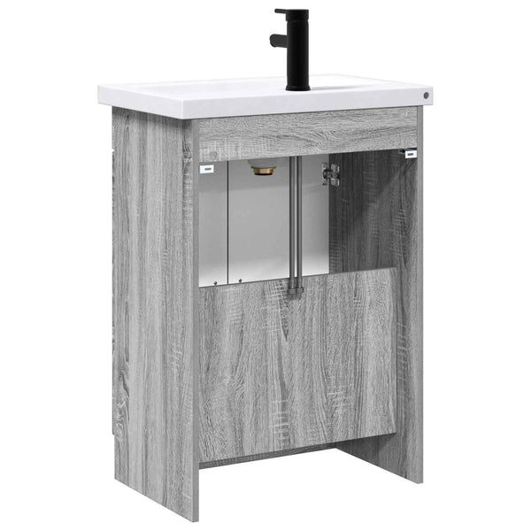 Kylpyhuonekalustesetti Harmaa Sonoma 78,5 x 37,5 x 81 cm