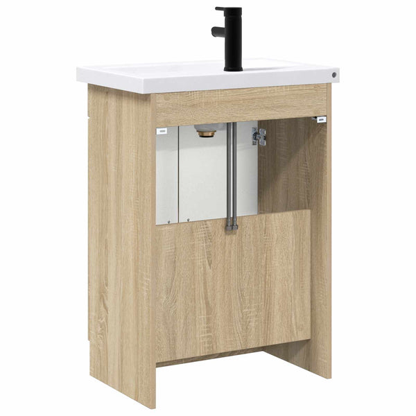 Kylpyhuonekalustesetti Sonoma-tammi 78,5 x 37,5 x 81 cm