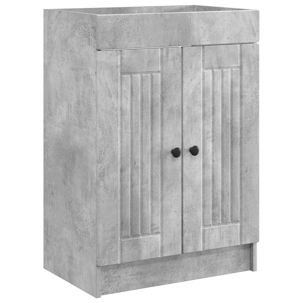 Kylpyhuonekalustesetti Betoninharmaa 78,5 x 37,5 x 81 cm