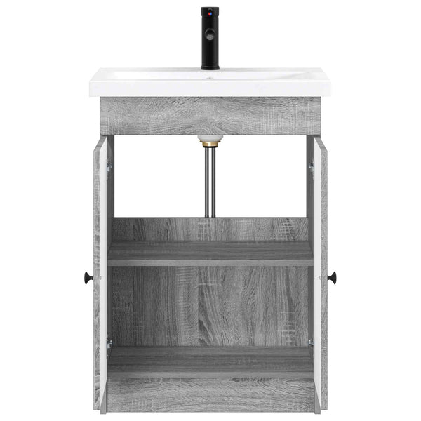 Kylpyhuonekalustesetti Harmaa Sonoma 78,5 x 37,5 x 81 cm