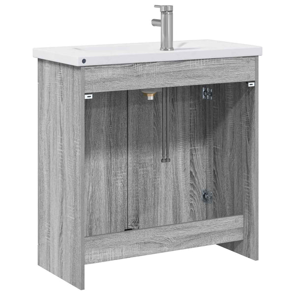Kylpyhuonekalustesetti Harmaa Sonoma 81 x 40 x 84,5 cm