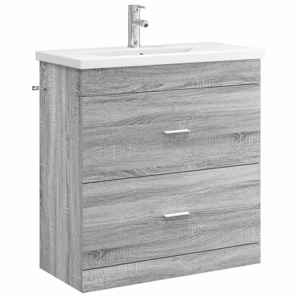 Kylpyhuonekalustesetti Harmaa Sonoma 81 x 40 x 84,5 cm
