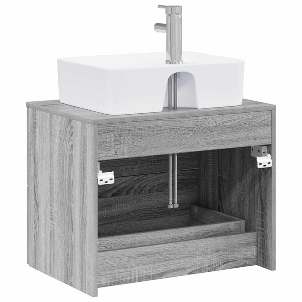 Kylpyhuonekalustesetti Harmaa Sonoma Tekninen puu