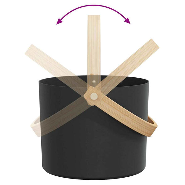 Saunapkipakkaus 4 pcs Musta 8.5 x 8 x 4.5 cm Alumiini