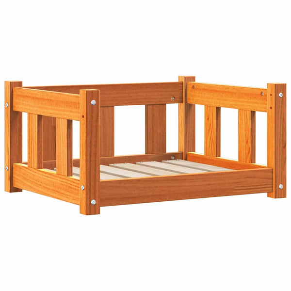 Koiran Peti 55 x 45 x 28 cm Täysi mänty Vahanruskea