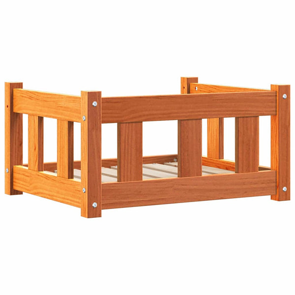 Koiran Peti 55 x 45 x 28 cm Täysi mänty Vahanruskea