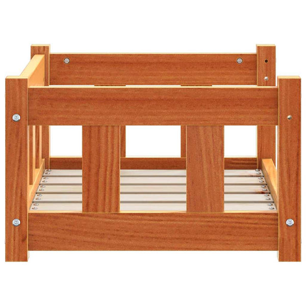 Koiran Peti 55 x 45 x 28 cm Täysi mänty Vahanruskea