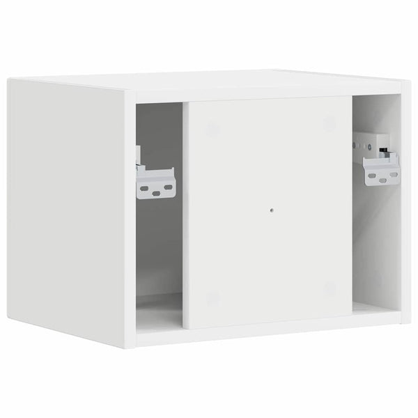 60 x 31 x 29.5 cm Valkoinen TV-seinäkaappi Tekninen puu