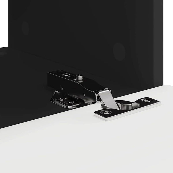 Kaksi kappaletta Musta TV-seinäkaappi 60 x 31 x 29.5 cm Teknistä puuta