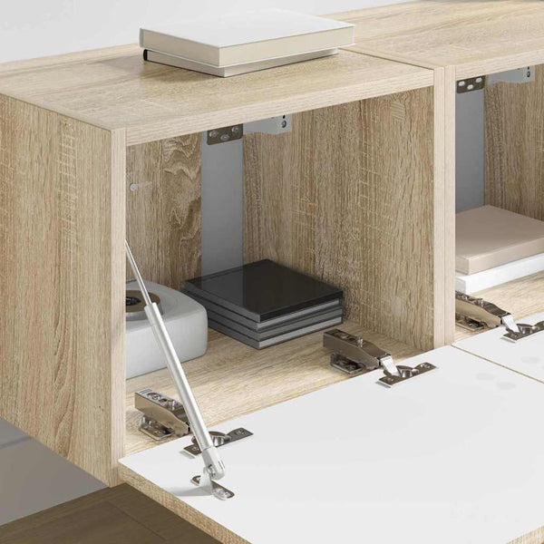 TV-seinäkaappi 2 osaa Sonoma 60 x 31 x 29.5 cm Tekninen puu