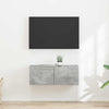 2 pcs TV-seinäkaappi Tekninen puu 60 x 31 x 29.5 cm Betoni