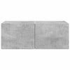 2 pcs TV-seinäkaappi Tekninen puu 60 x 31 x 29.5 cm Betoni