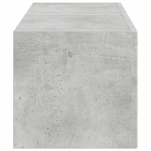 2 pcs TV-seinäkaappi Tekninen puu 60 x 31 x 29.5 cm Betoni