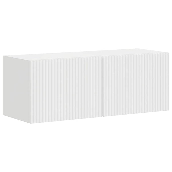 2 osainen Kiiltävä Valkoinen TV-seinäkaappi 60 x 31 x 29.5 cm