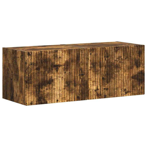 2-osainen TV-seinäkaappi Savupähkinä 60 x 31 x 29.5 cm Tekninen puu