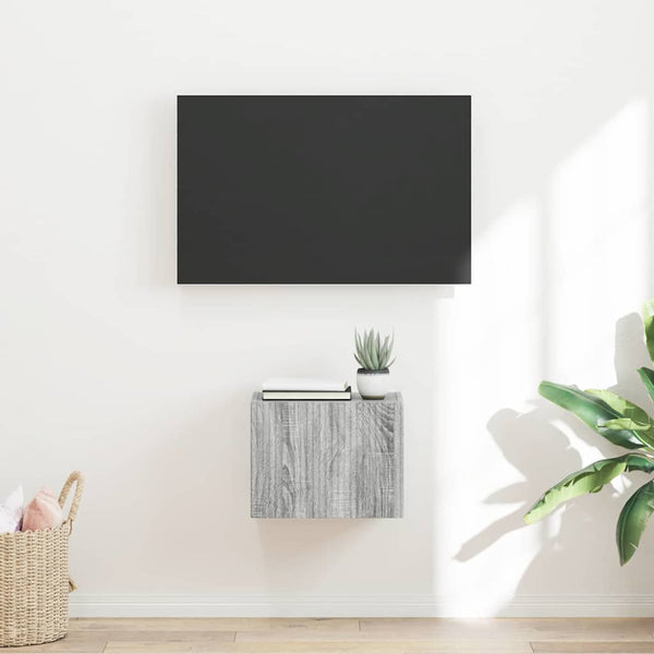 60 x 31 x 29.5 cm Harmaa TV-seinäkaappi Sonoma Tekninen puu
