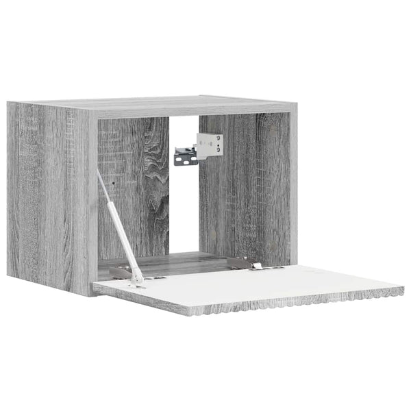 60 x 31 x 29.5 cm Harmaa TV-seinäkaappi Sonoma Tekninen puu