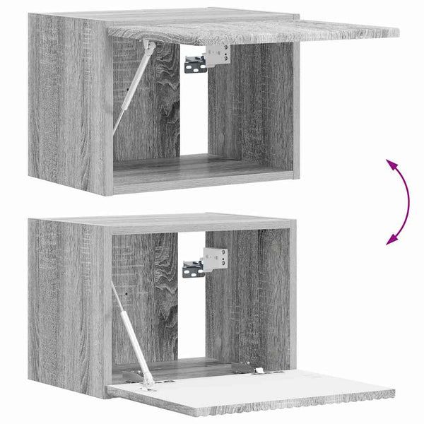 60 x 31 x 29.5 cm Harmaa TV-seinäkaappi Sonoma Tekninen puu