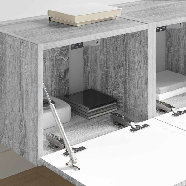 2 kappaleen TV-seinäkaappi Harmaa Sonoma 60 x 31 x 29.5 cm