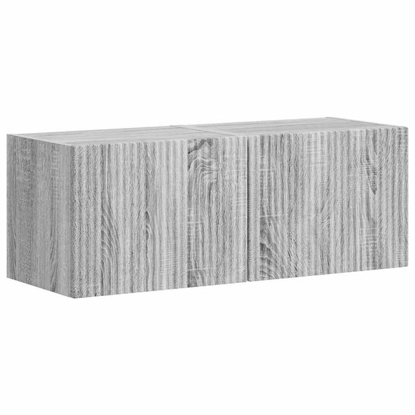 2 kappaleen TV-seinäkaappi Harmaa Sonoma 60 x 31 x 29.5 cm