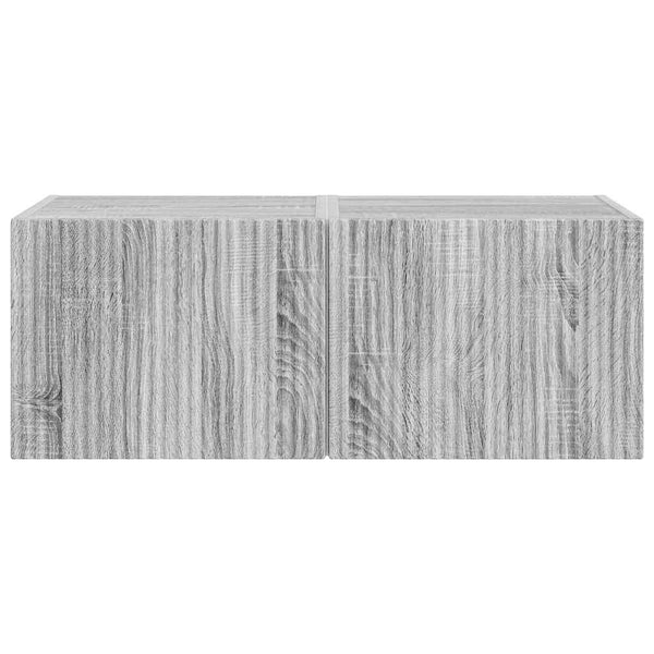 2 kappaleen TV-seinäkaappi Harmaa Sonoma 60 x 31 x 29.5 cm