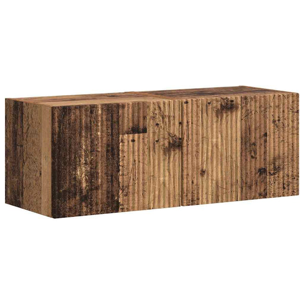 Tekninen puu TV-seinäkaappi 2 pcs 60 x 31 x 29.5 cm Vanha Puu