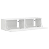 2 kpl TV-seinäkaappi Valkoinen 60 x 31 x 29.5 cm Tekninen puu